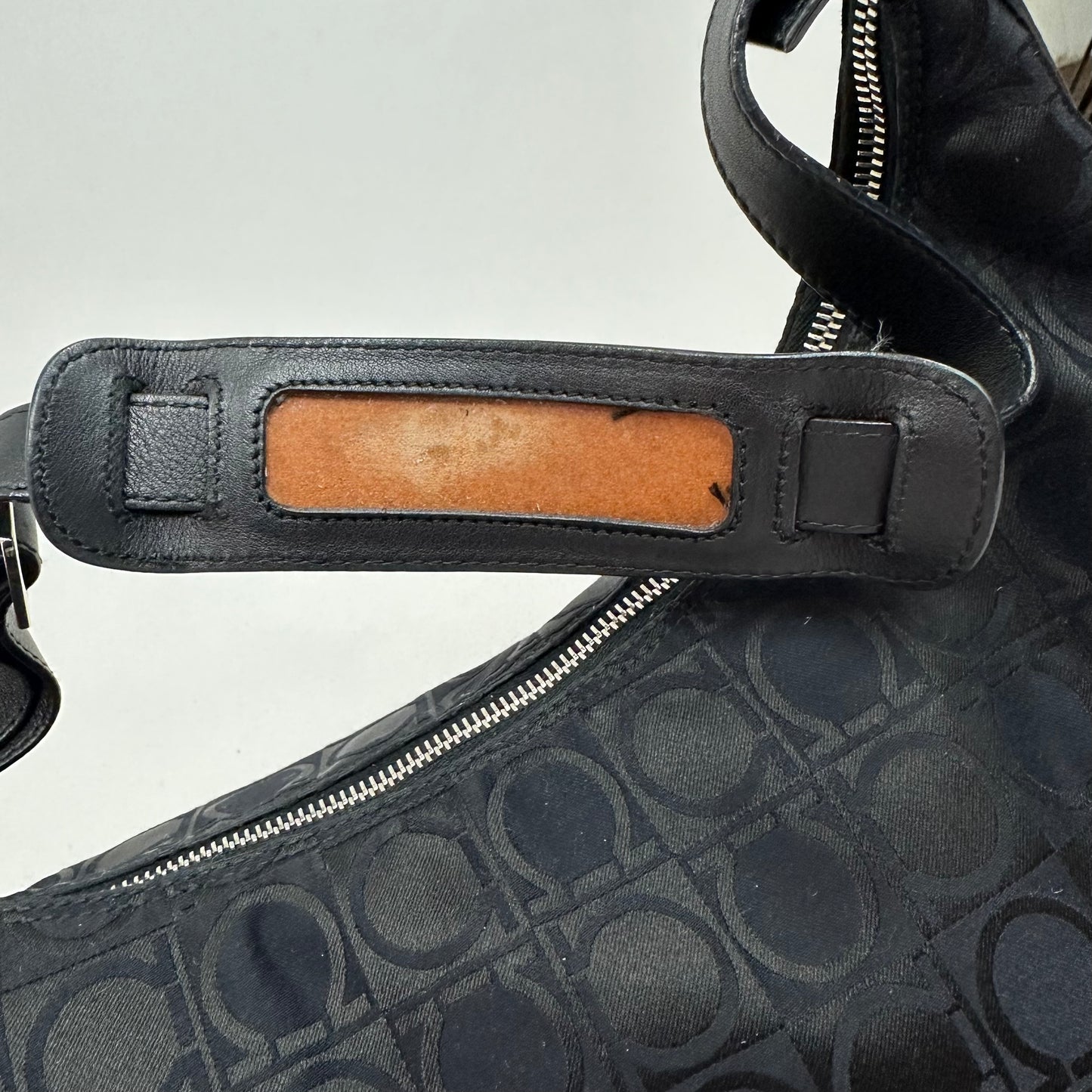 Vintage Salvatore Ferragamo Black Monogram Hobo Bag