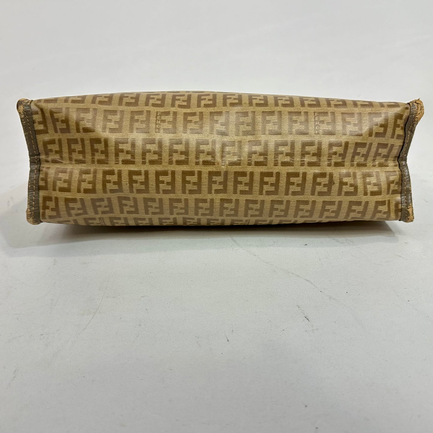Vintage Fendi S.A.S. 1970’s Zucchino Monogram Toiletry Cosmetic Bag