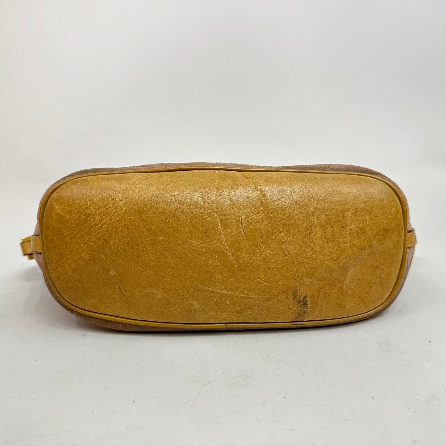 Vintage Gucci Pink Suede Boat Pochette