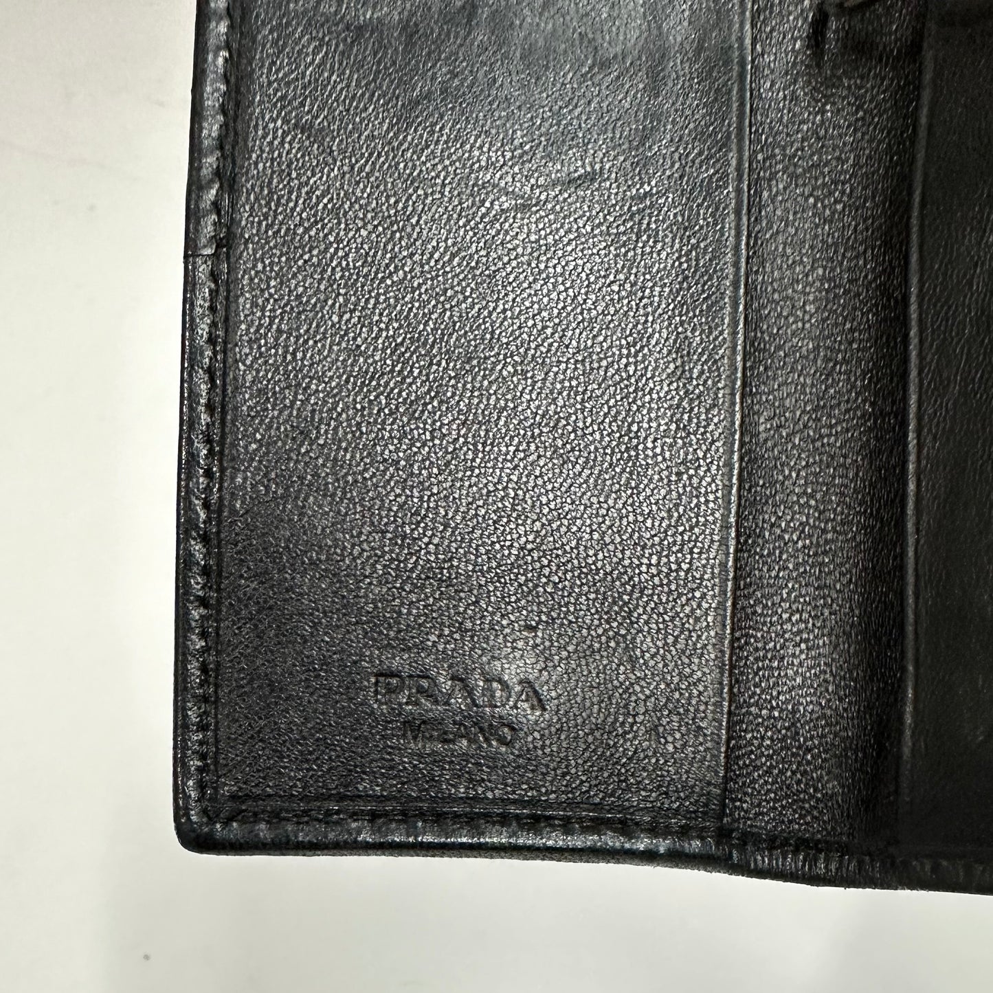 Vintage Prada Nylon and Leather Bow Key Holder