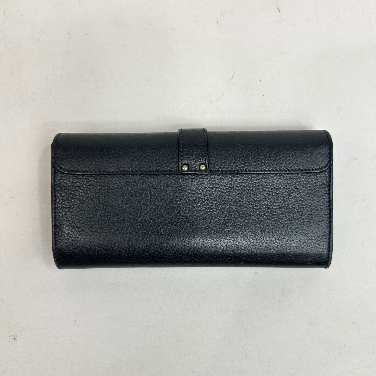 Chloe Paddington Black Leather Long Wallet with Box, Dustbag, and Card