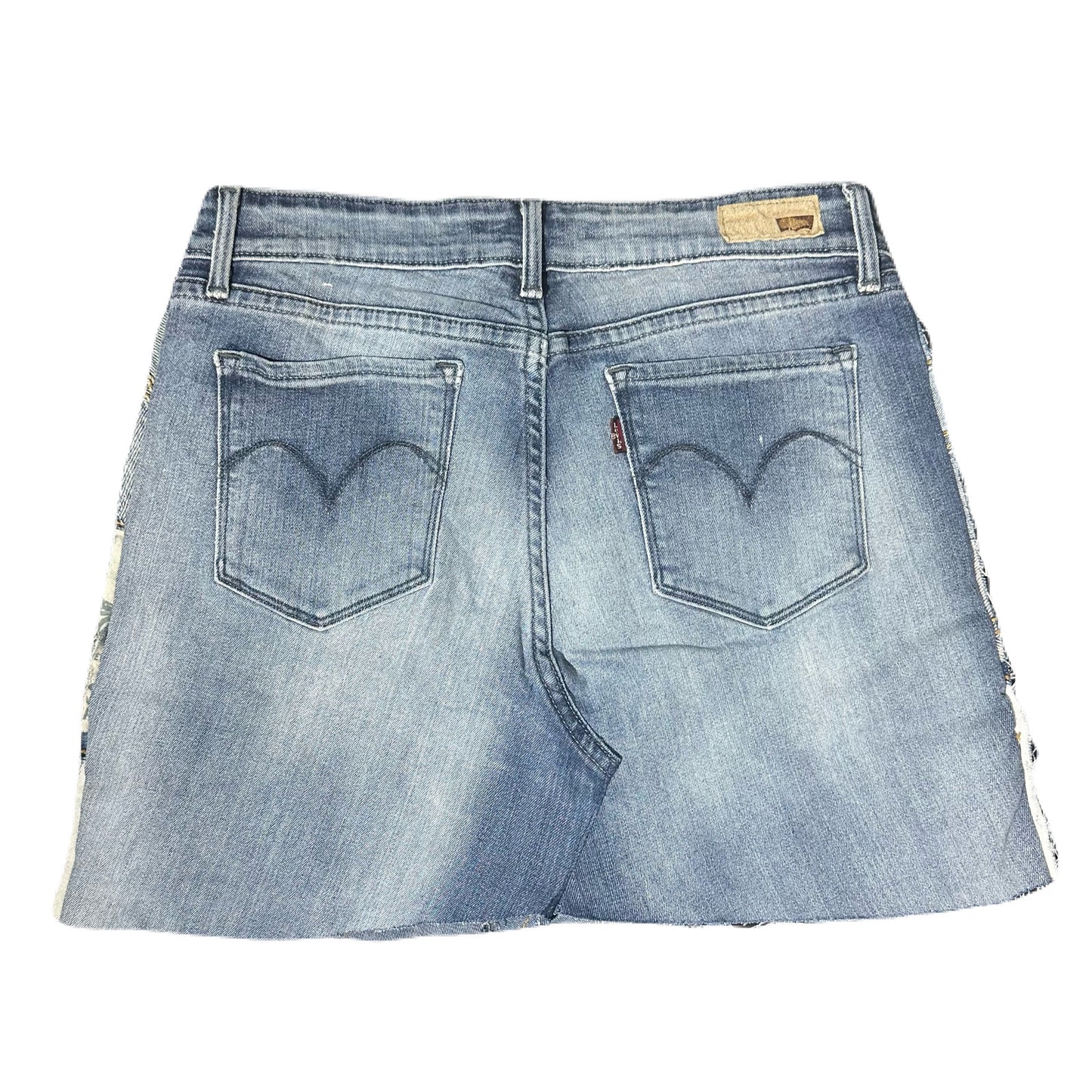 Reworked Levi’s Reconstructed Denim Mini Skirt - 28 Waist