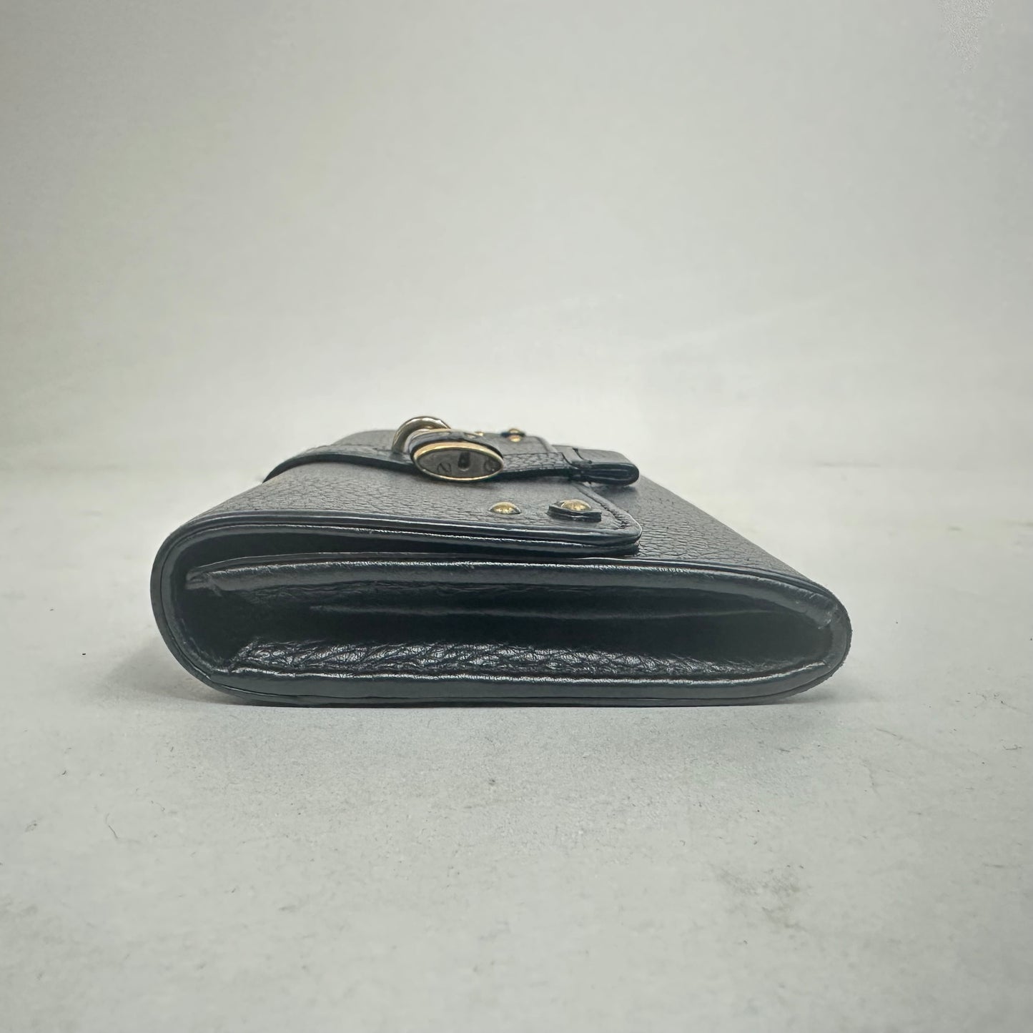Chloe Paddington Black Leather Long Wallet with Box, Dustbag, and Card