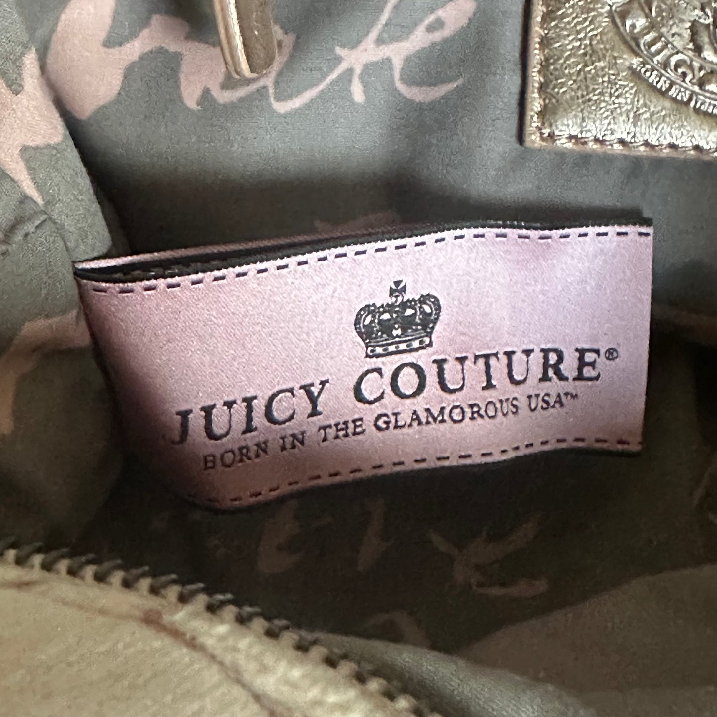 Vintage Y2K Juicy Couture Pink Velour Bowler Bag