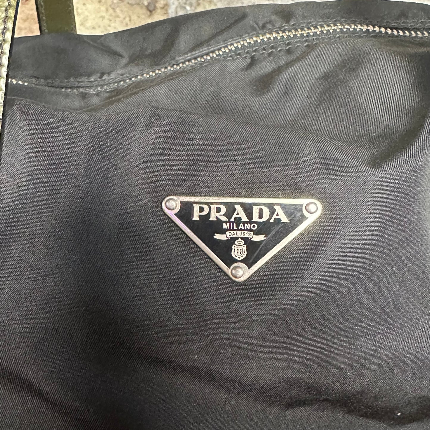 Vintage Prada Nylon Mini Boston Bag