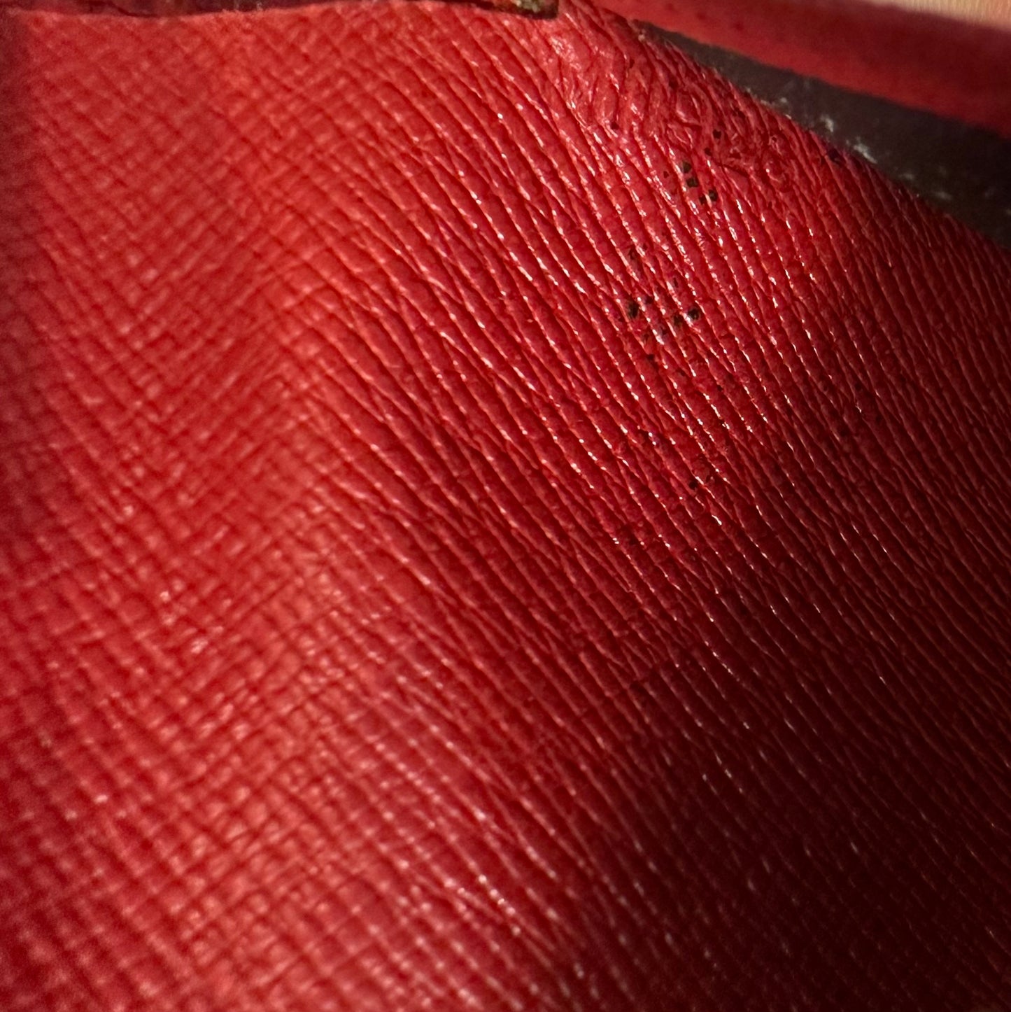 Vintage Louis Vuitton Red Epi Leather Portefeuille Vienoise Wallet