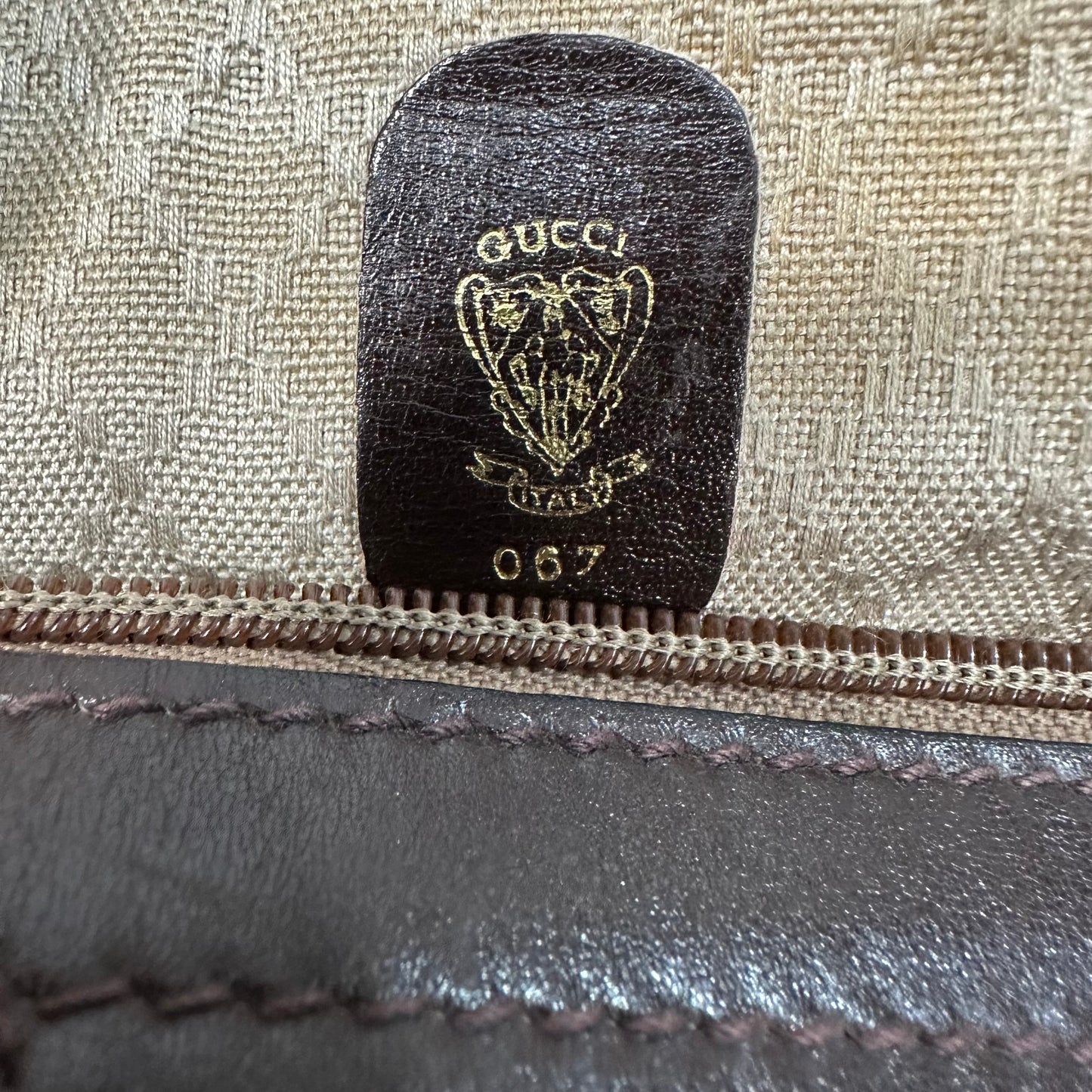 Vintage Gucci Brown Suede Boston Bag