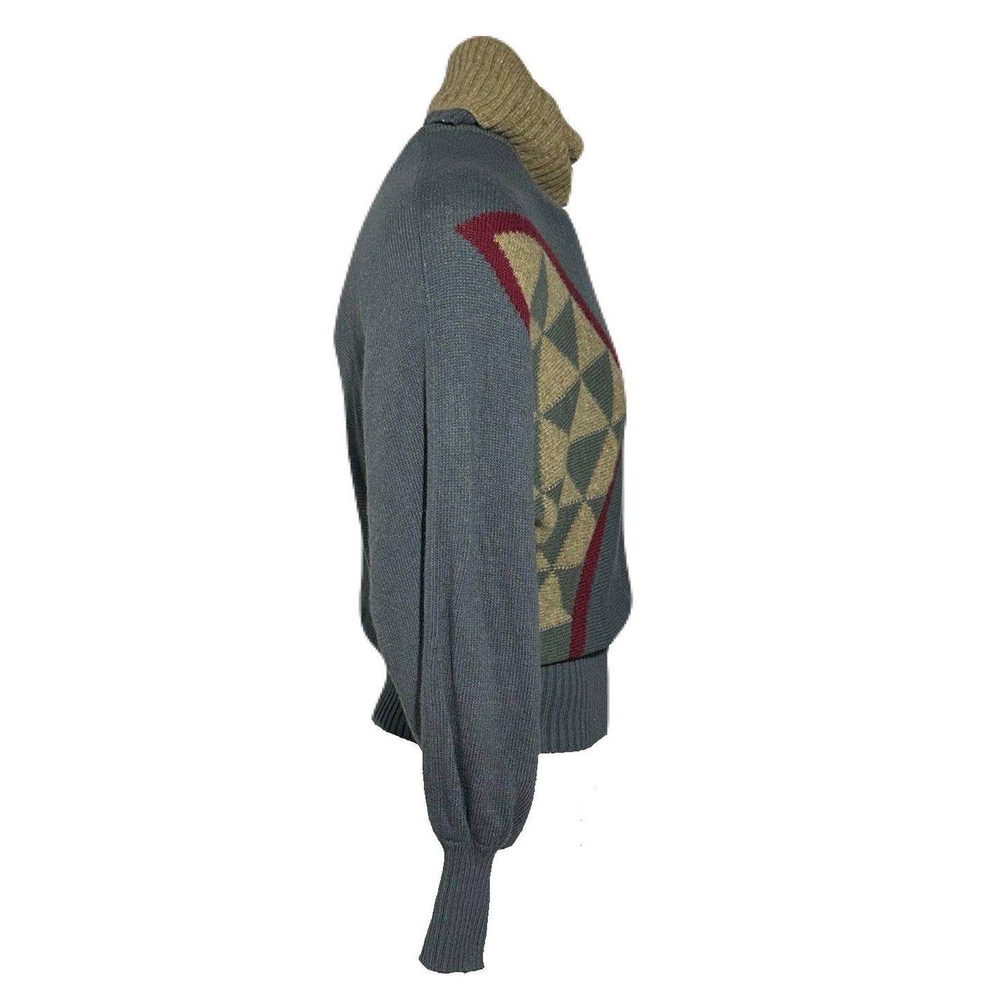 Vintage Gucci Double Collar Turtleneck Cashmere Sweater