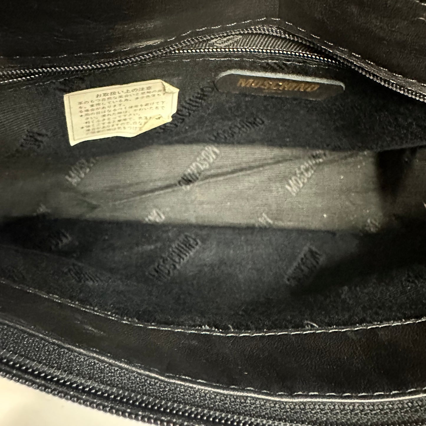 Vintage Moschino Heart Quilted Lambskin Chain Bag