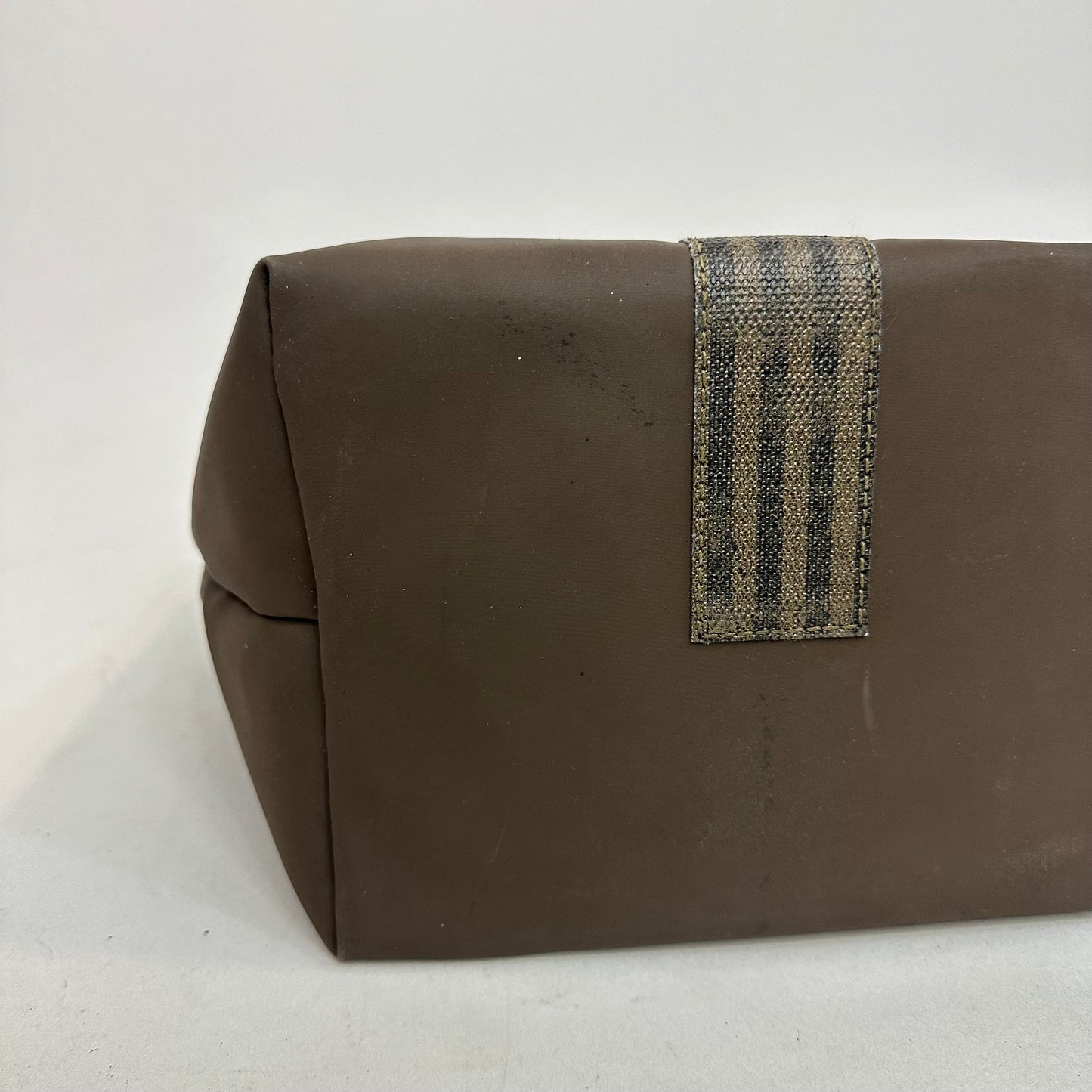 Vintage Fendi Complemento Brown Nylon Cosmetic Bag