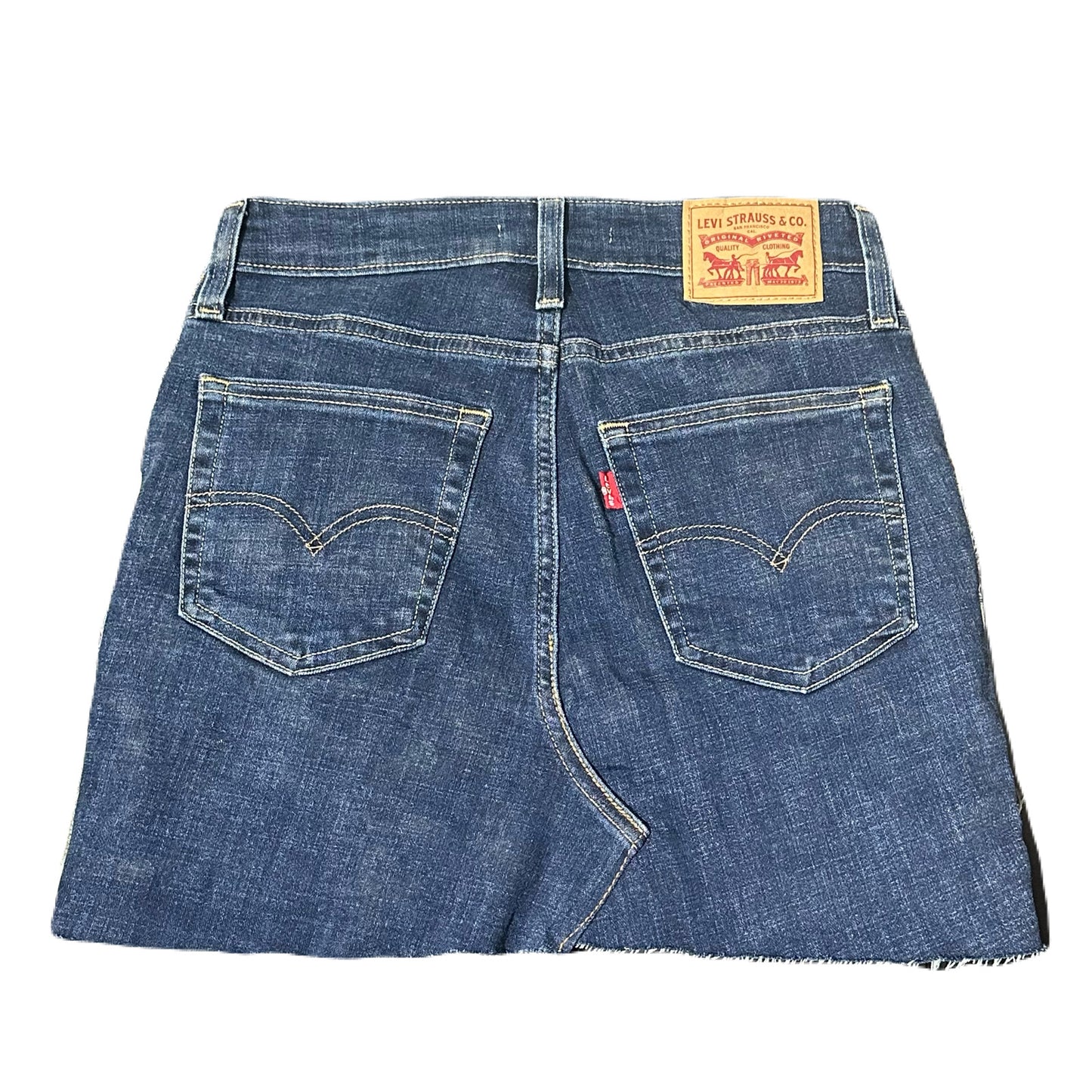 Reworked Levi’s Reconstructed Denim Mini Skirt - 26 Waist