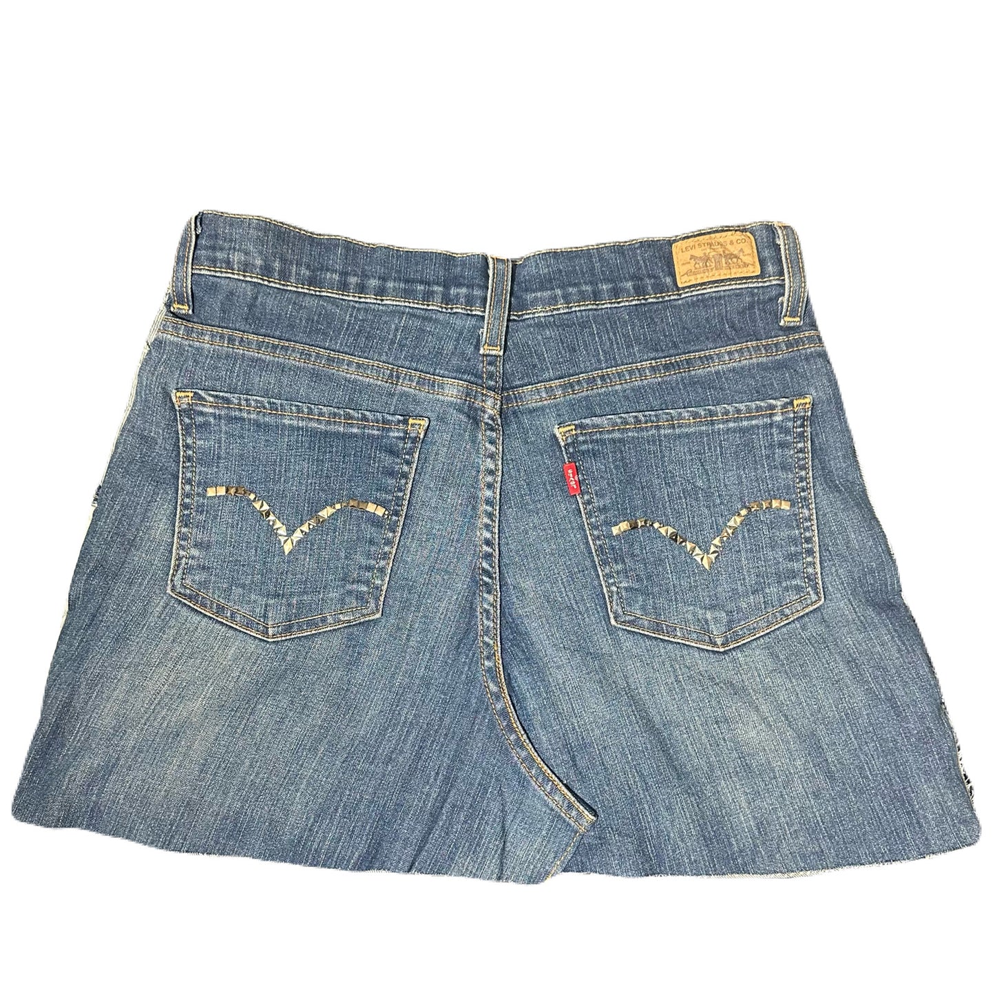 Reworked Levi’s Reconstructed Denim Mini Skirt - 30 Waist