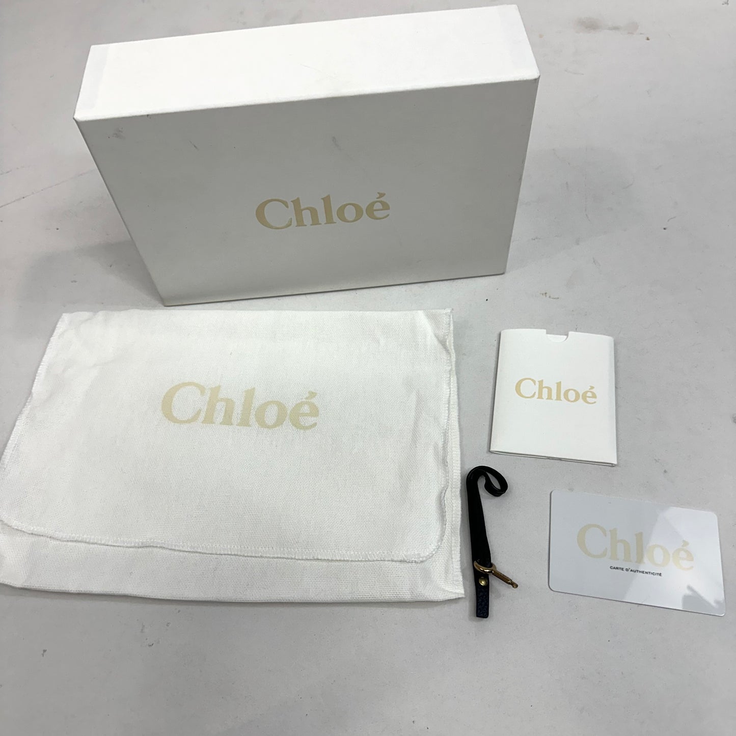 Chloe Paddington Black Leather Long Wallet with Box, Dustbag, and Card