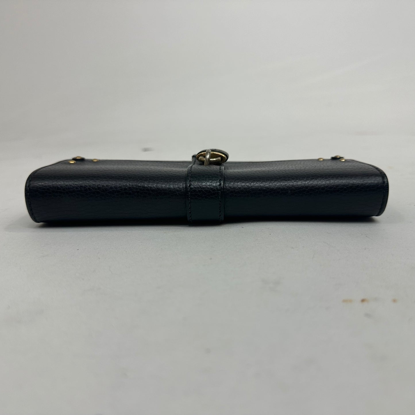 Chloe Paddington Black Leather Long Wallet with Box, Dustbag, and Card