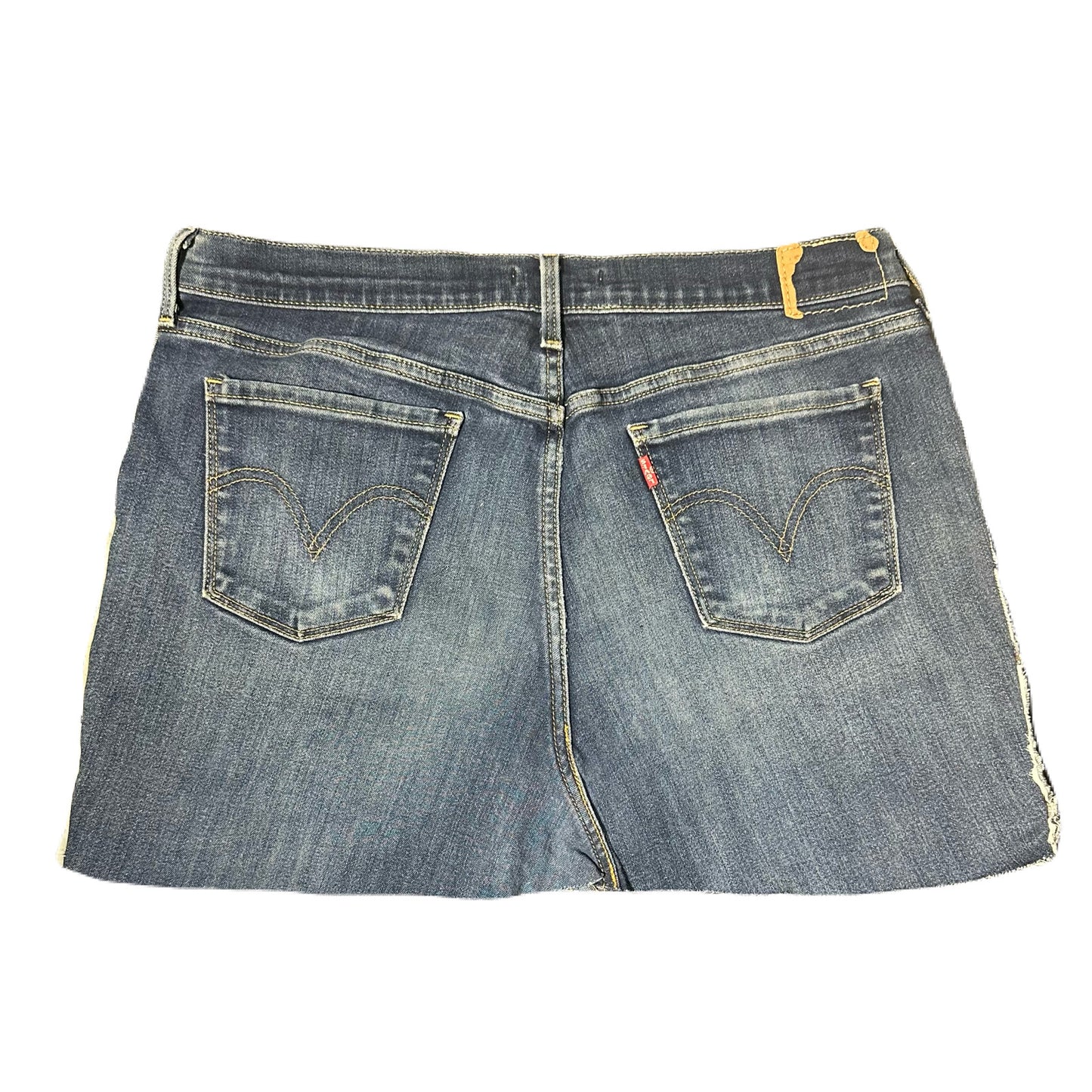 Reworked Levi’s Reconstructed Denim Mini Skirt - 32 Waist