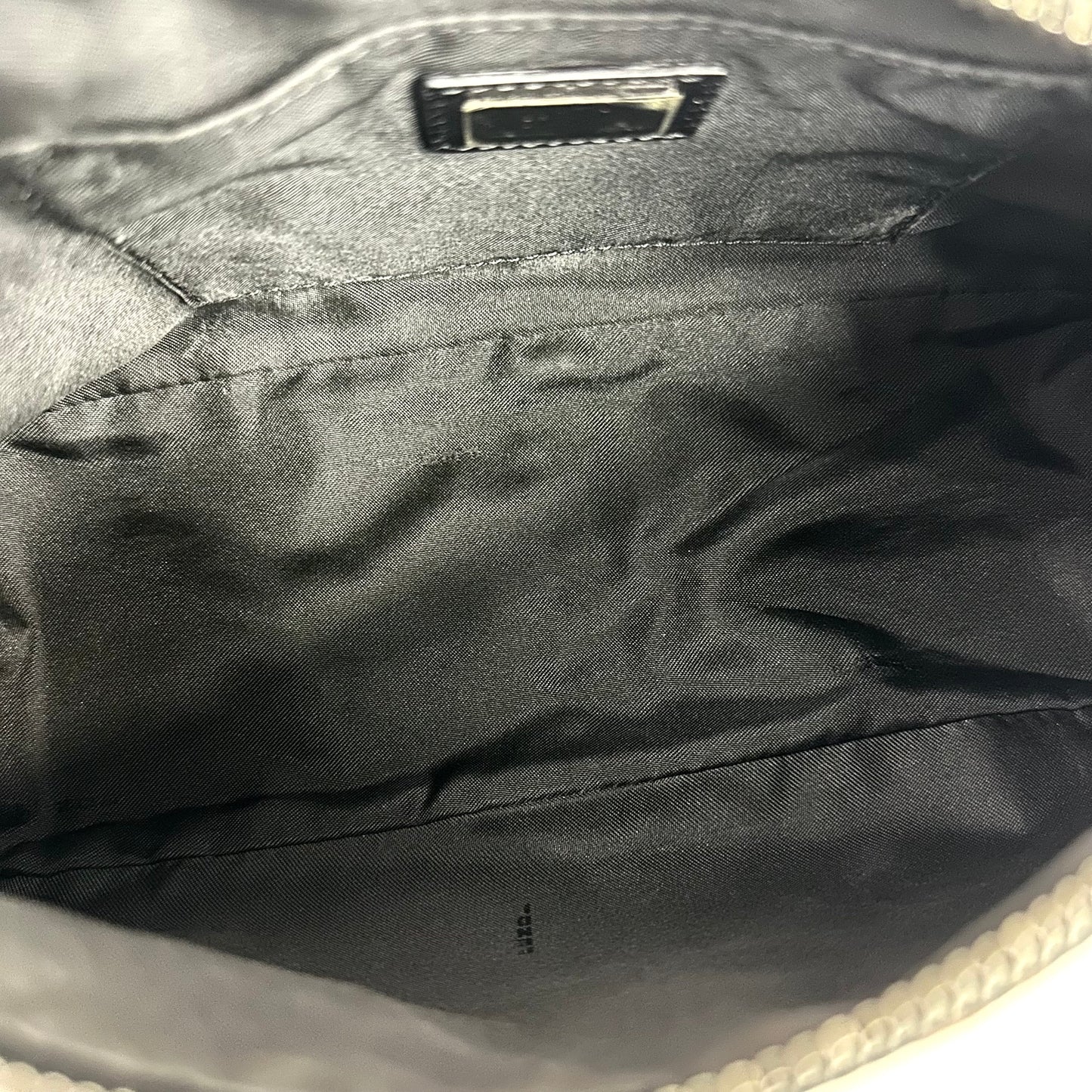 Vintage Fendi Zucchino Brown Canvas Pochette