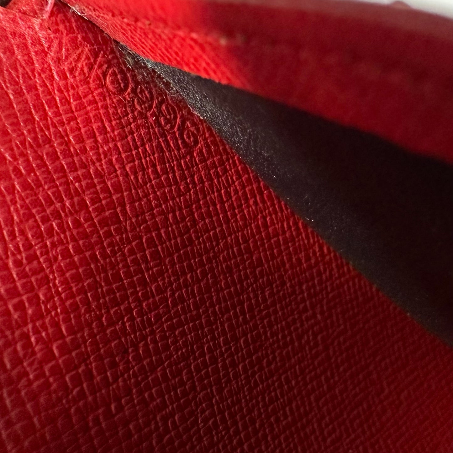 Vintage Louis Vuitton Red Epi Leather Porte Billets Compact Wallet