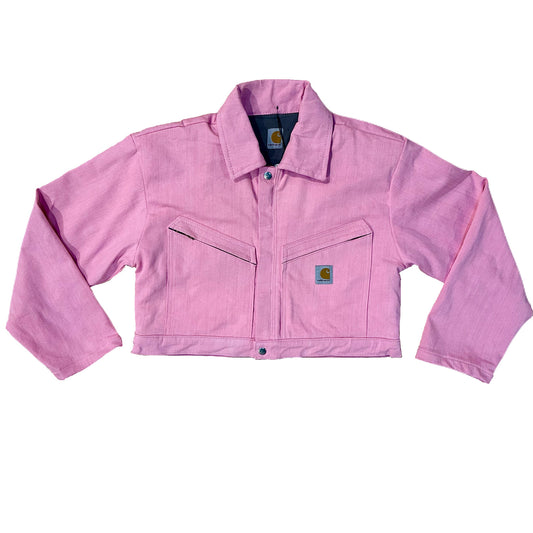 Reworked Carhartt Pink Cropped Jacket
