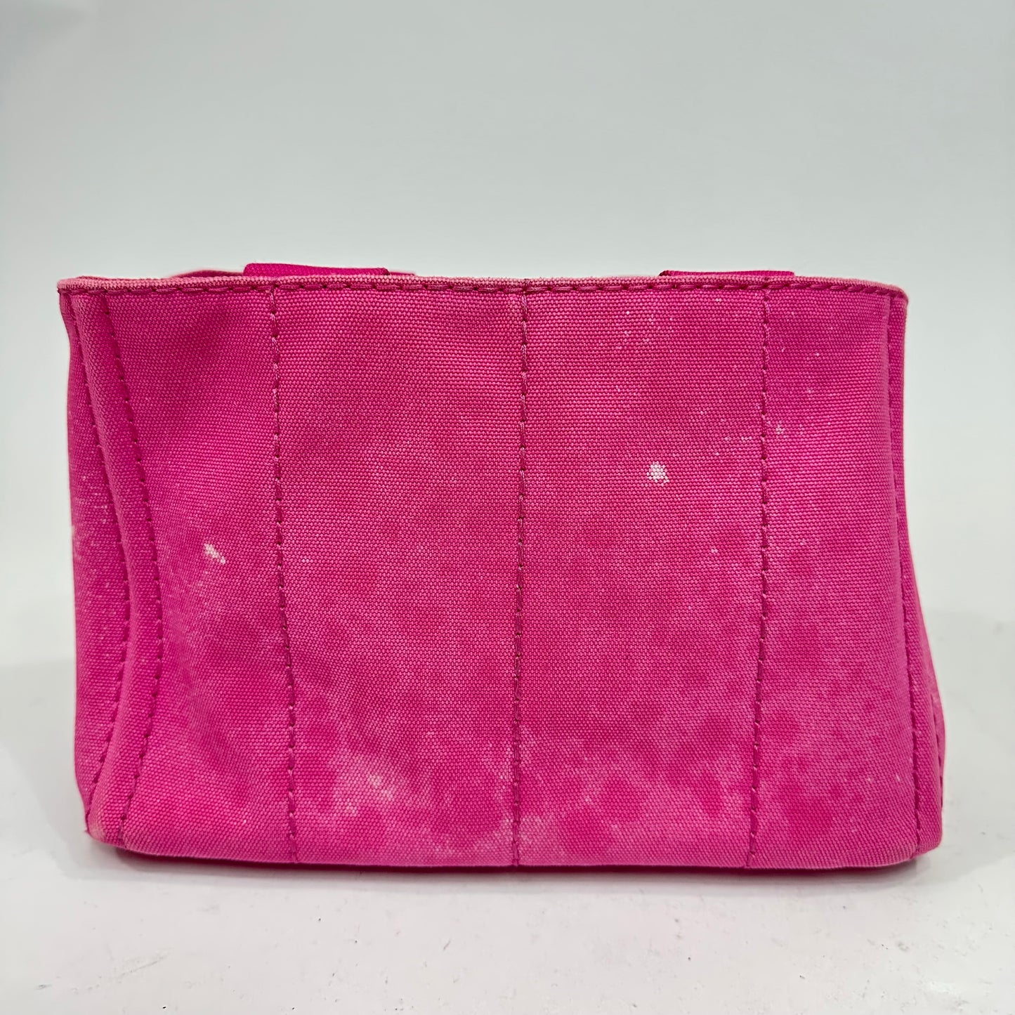 Vintage Prada Pink Canapa Canvas Tote Bag