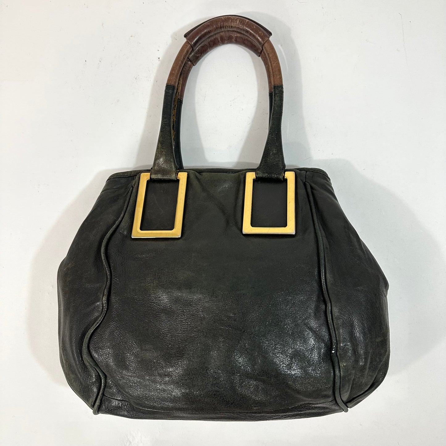 Chloé Ethel Ether Black Leather Hobo Tote Bag