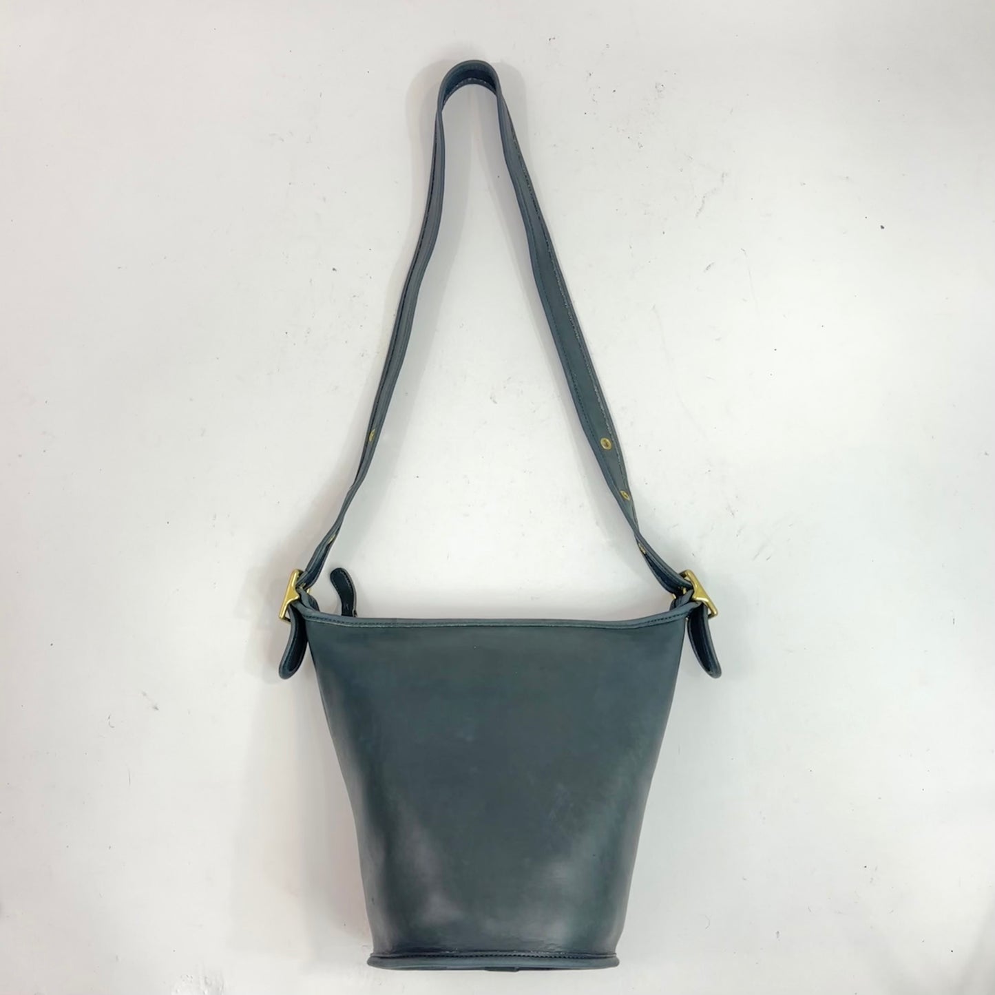 Vintage Coach 9953 Helen Berg’s Legacy Forest Green Leather Bucket Bag