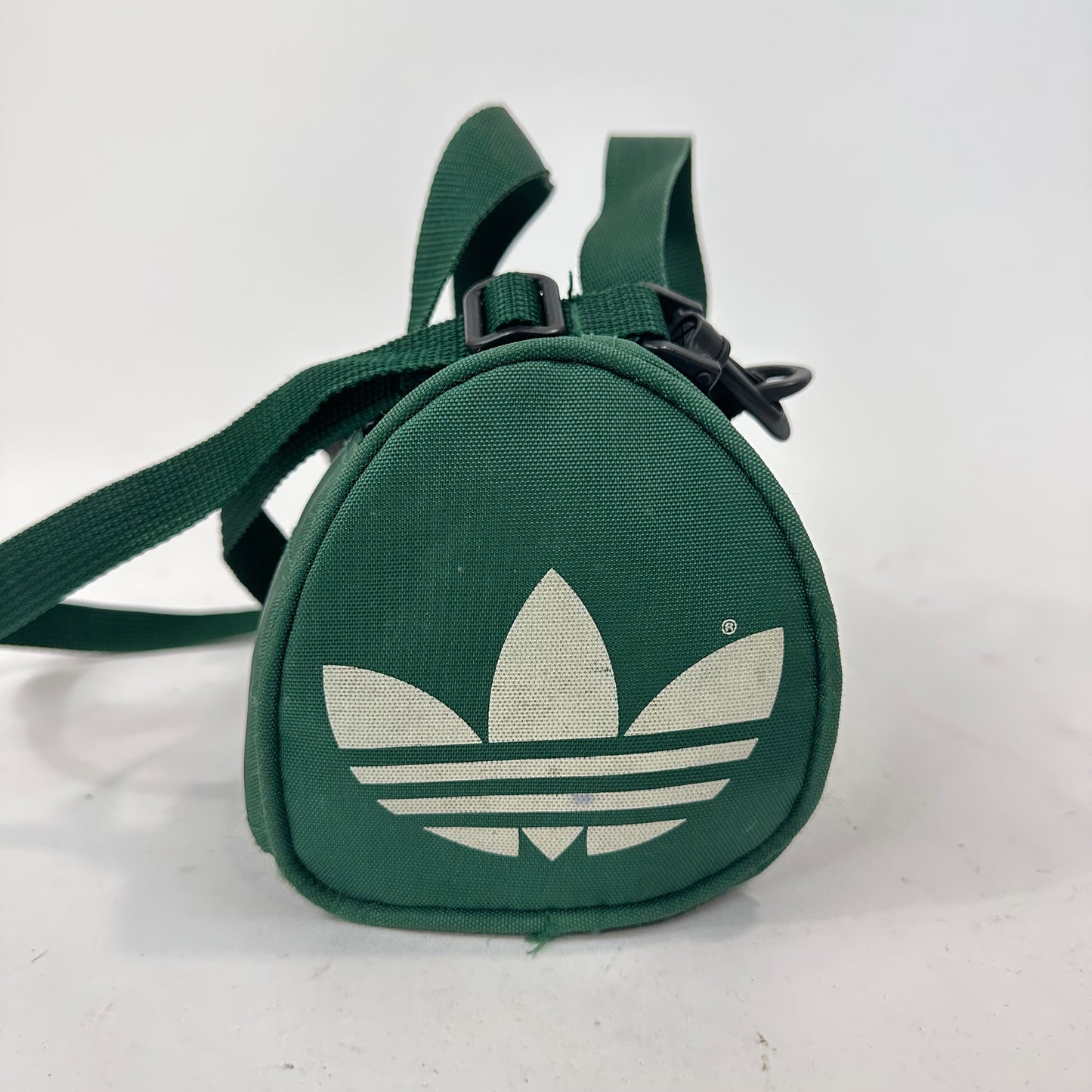 Vintage Adidas Green Mini Duffle Sling Bag Made in Japan