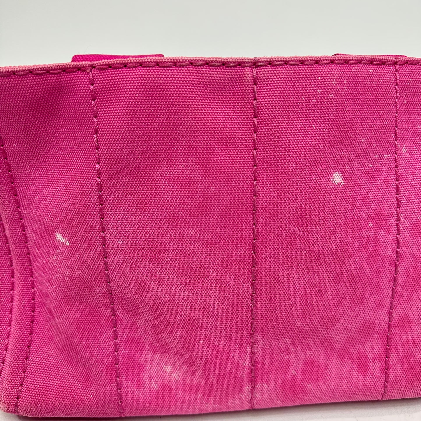 Vintage Prada Pink Canapa Canvas Tote Bag