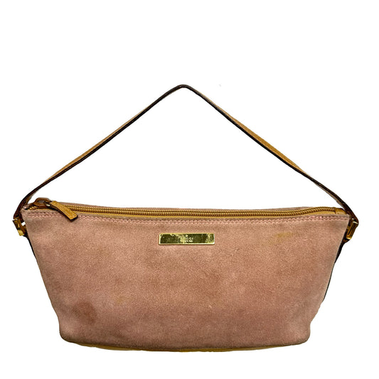 Vintage Gucci Pink Suede Boat Pochette