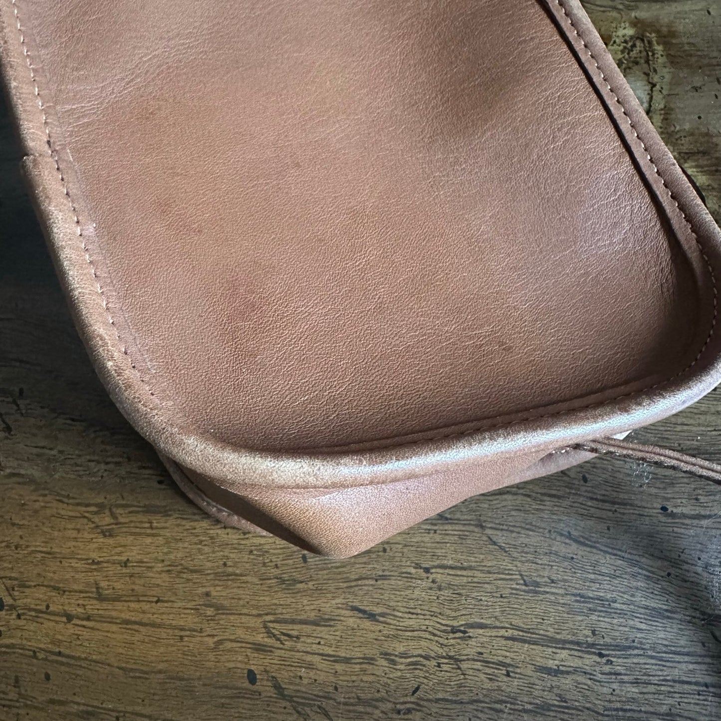 Vintage Coach 9935 Hadley Zip Mini Crossbody Bag in British Tan