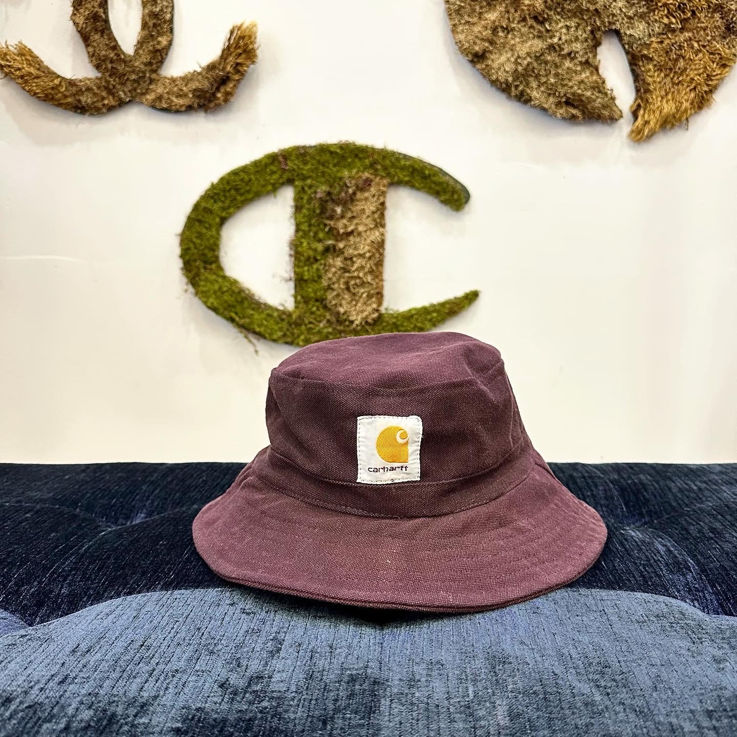 Reworked Vintage Burgundy Carhartt Bucket Hat
