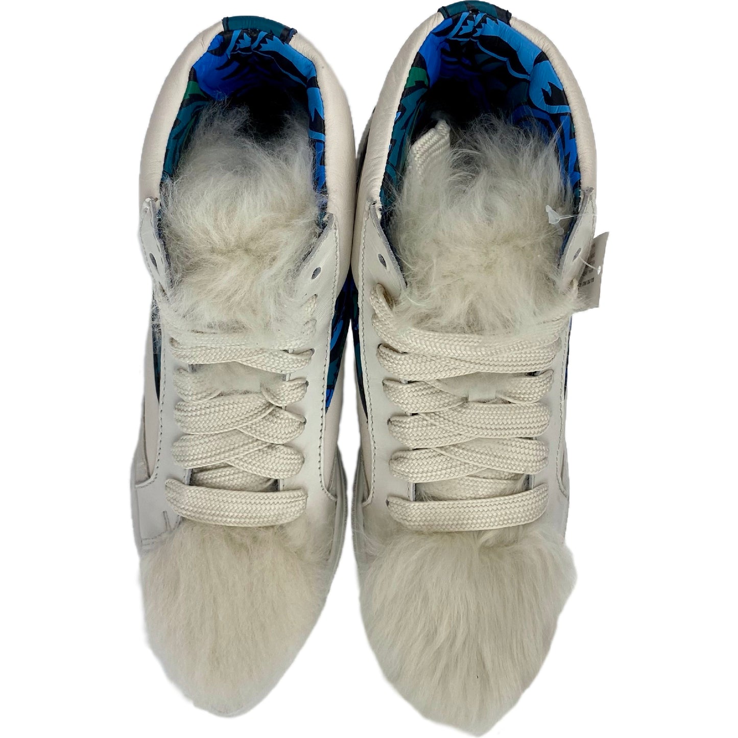 NWT Coach C203 Soft Smooth/Calf Suede Pointy Toe High Top Sneakers