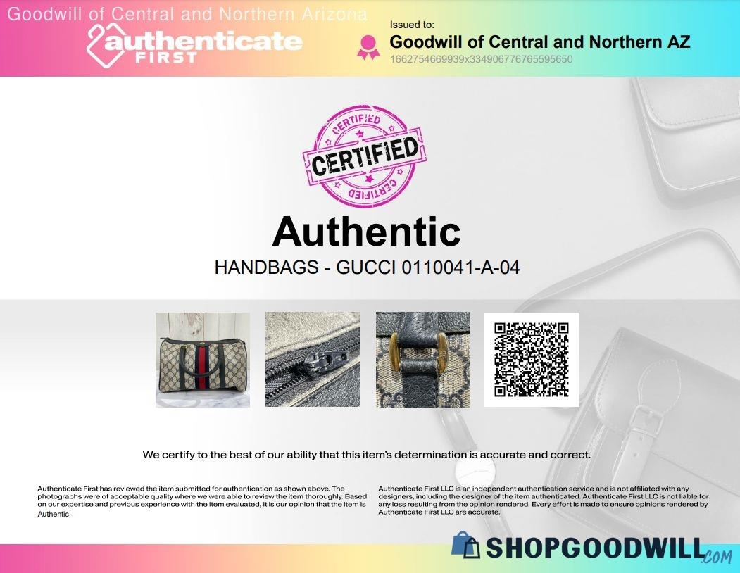 Vintage Gucci Navy Blue Boston Bag