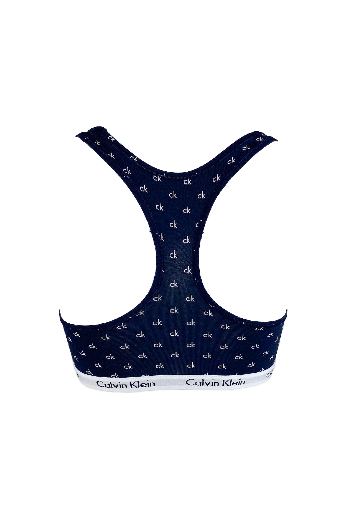 Calvin Klein CK Logo Navy Blue Bralette