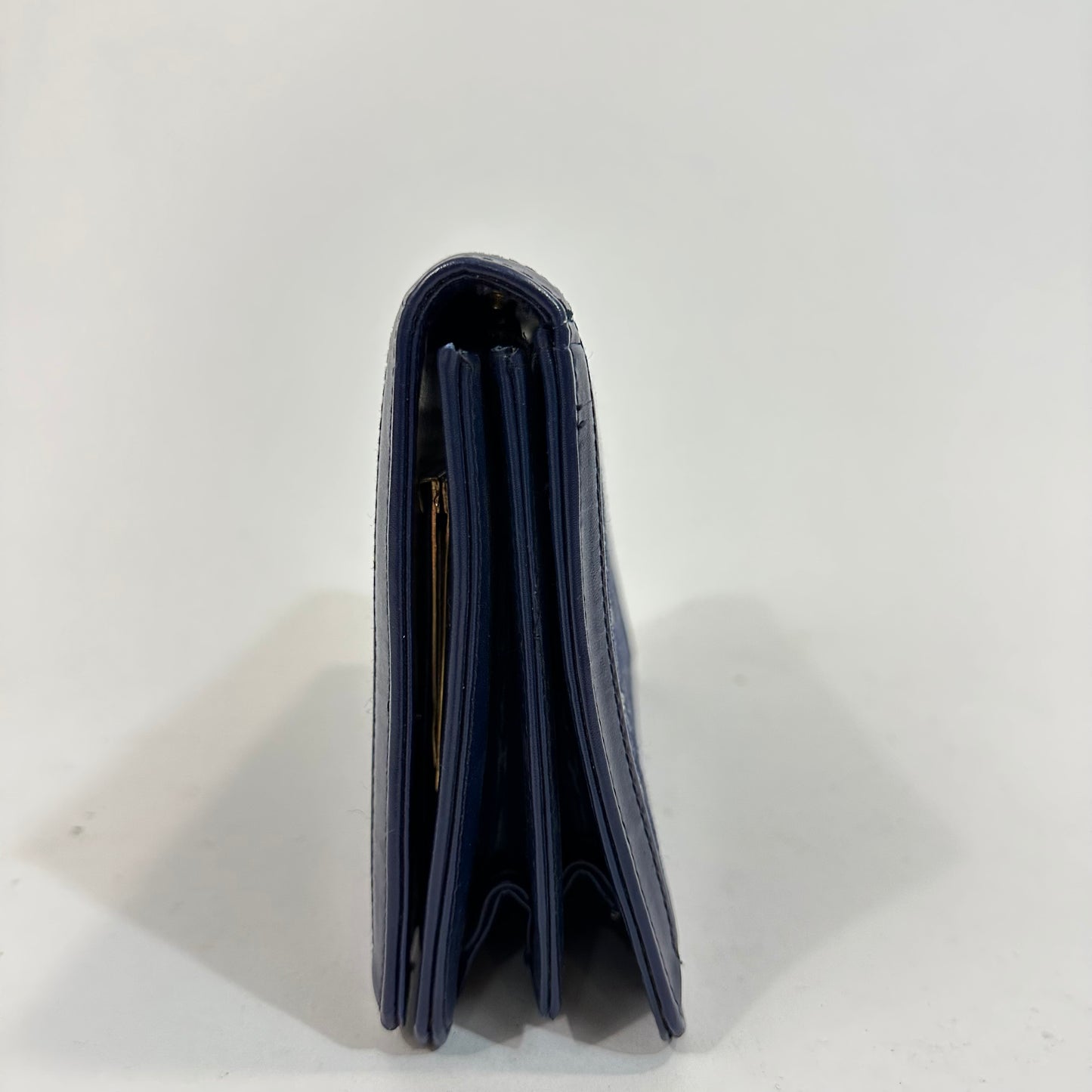 Vintage Christian Dior Navy Blue Trotter Monogram Clutch