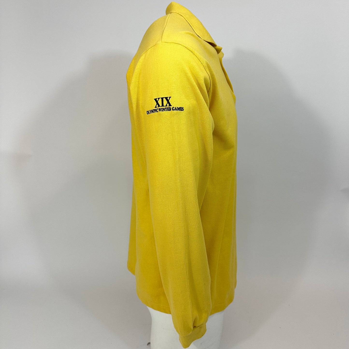 Vintage Deadstock 2002 Salt Lake Olympics Long Sleeve Yellow Polo
