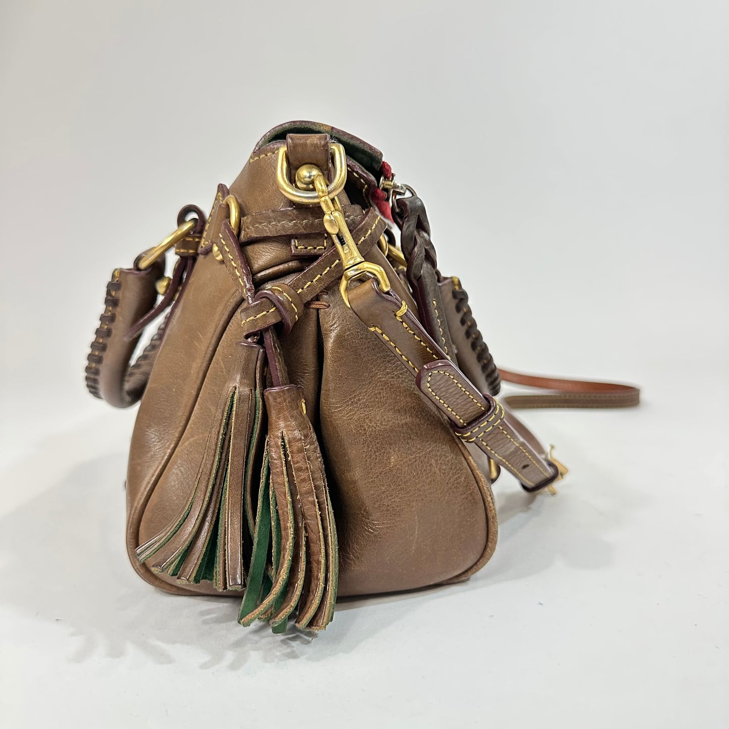 Dooney & Bourke Brown Leather Florentine Vachetta Satchel