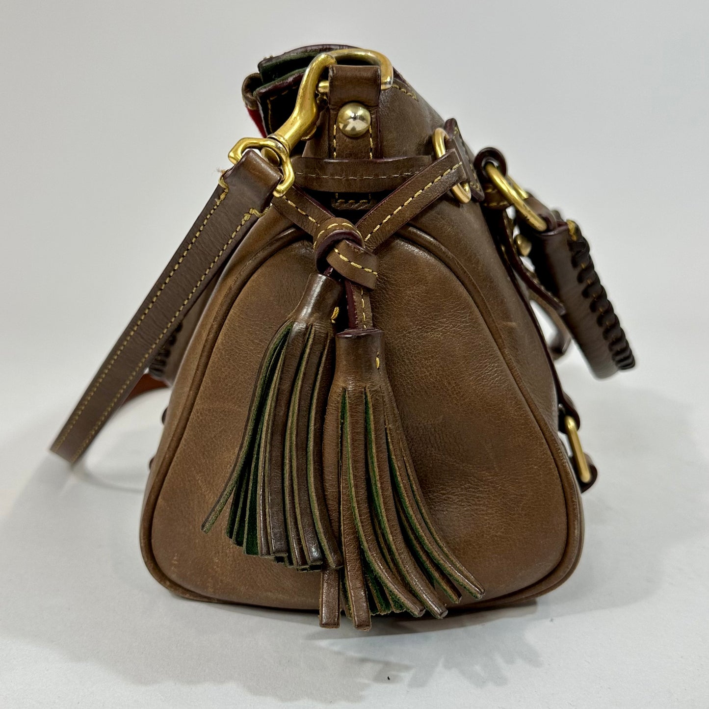 Dooney & Bourke Brown Leather Florentine Vachetta Satchel