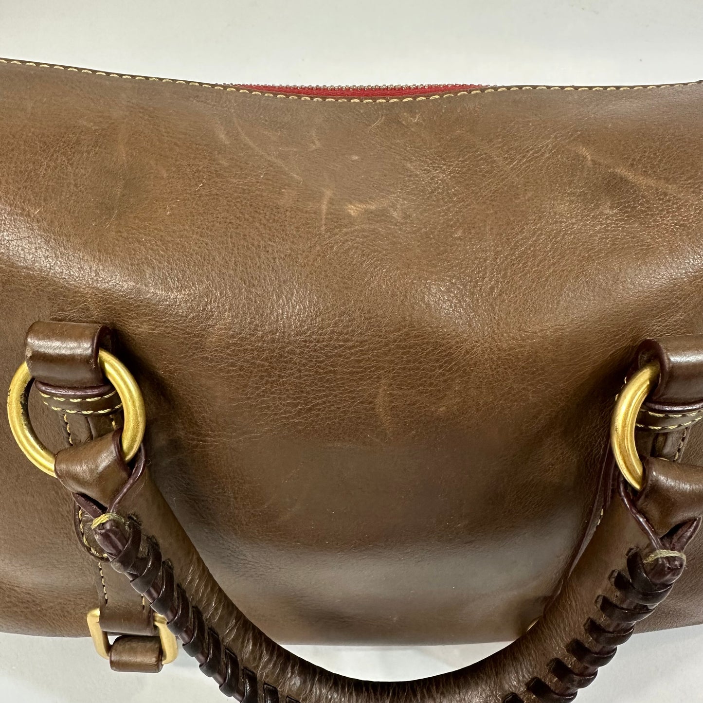 Dooney & Bourke Brown Leather Florentine Vachetta Satchel