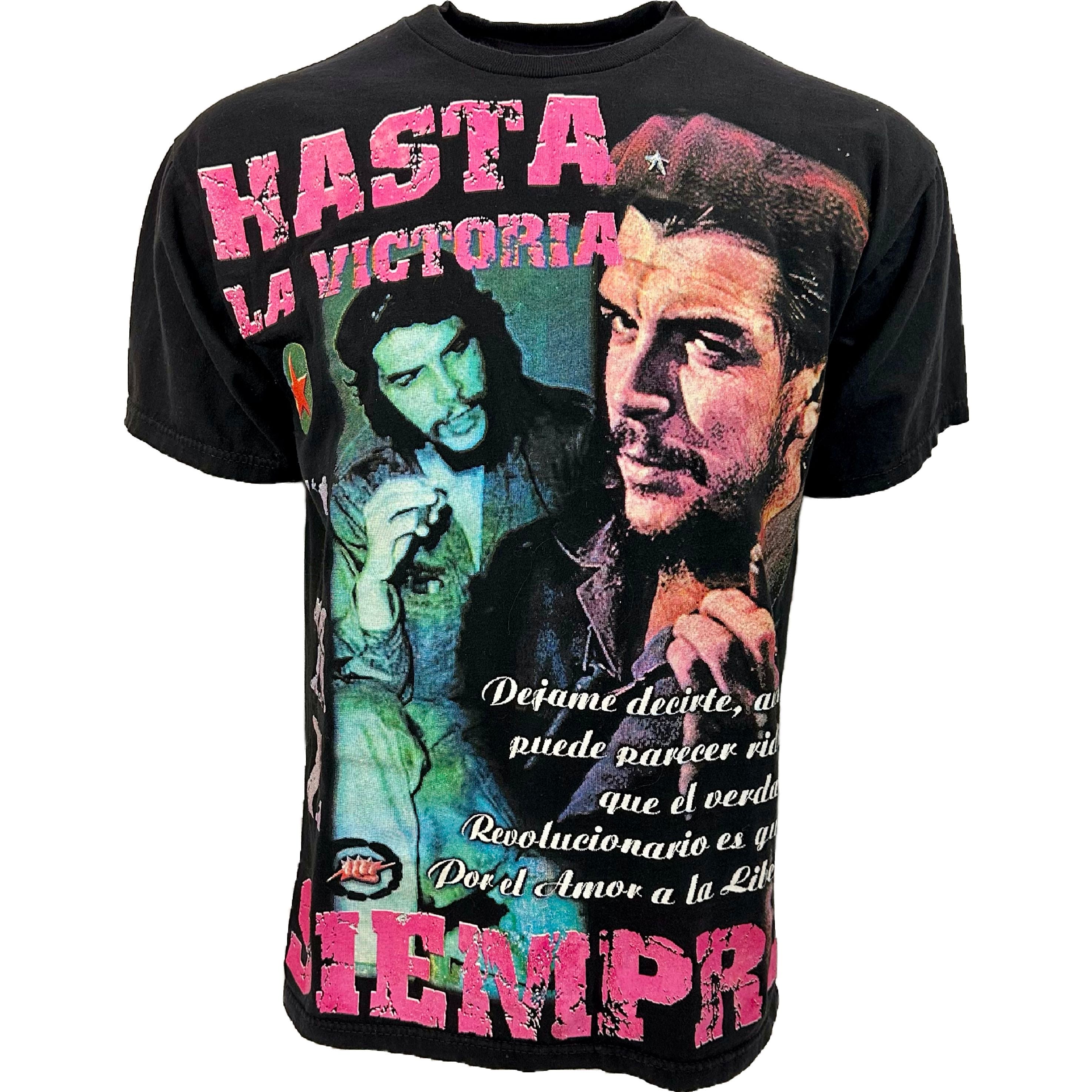  Che Guevara Viva La Revolucion Retro Vintage Style T-Shirt :  Clothing, Shoes & Jewelry