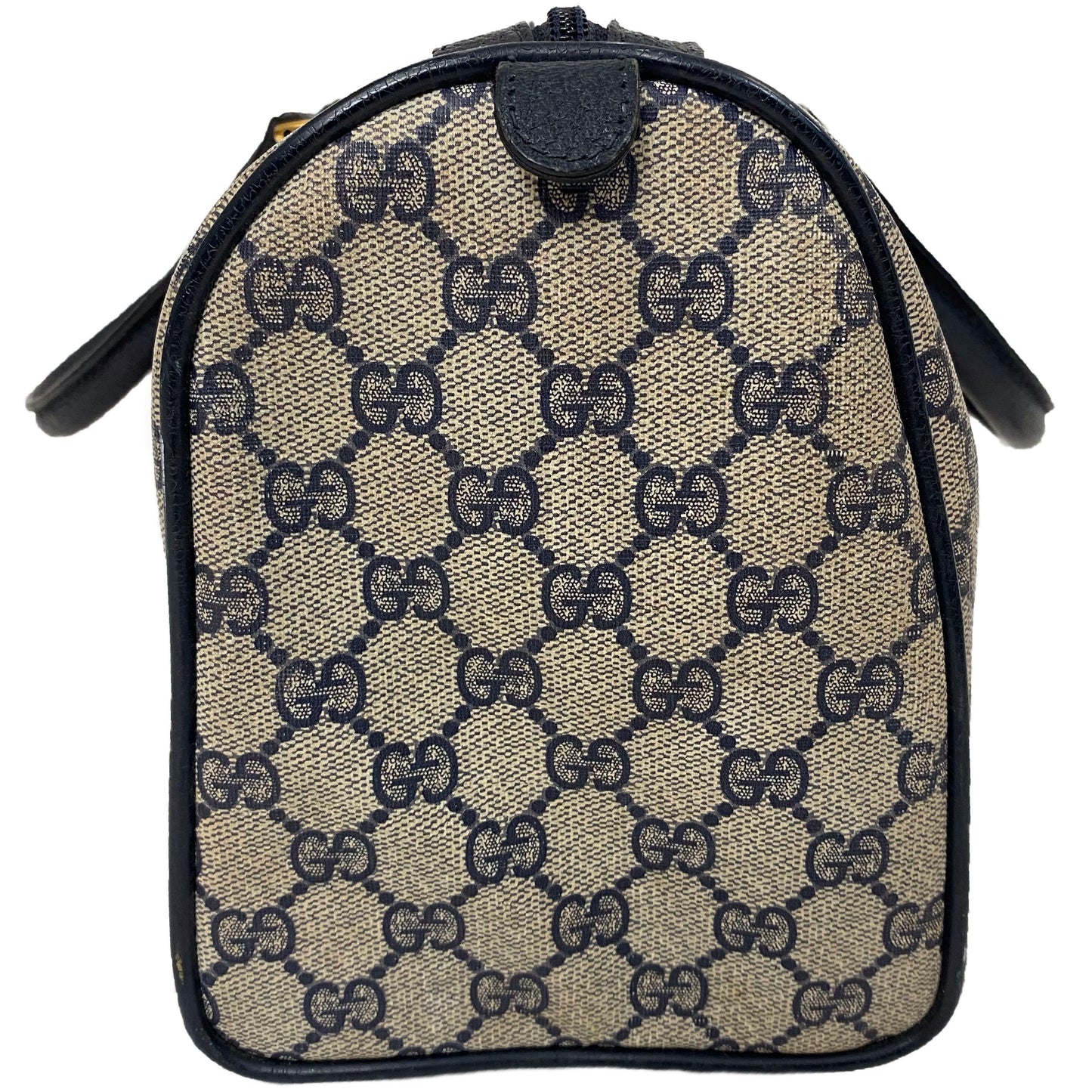 Vintage Gucci Navy Blue Boston Bag