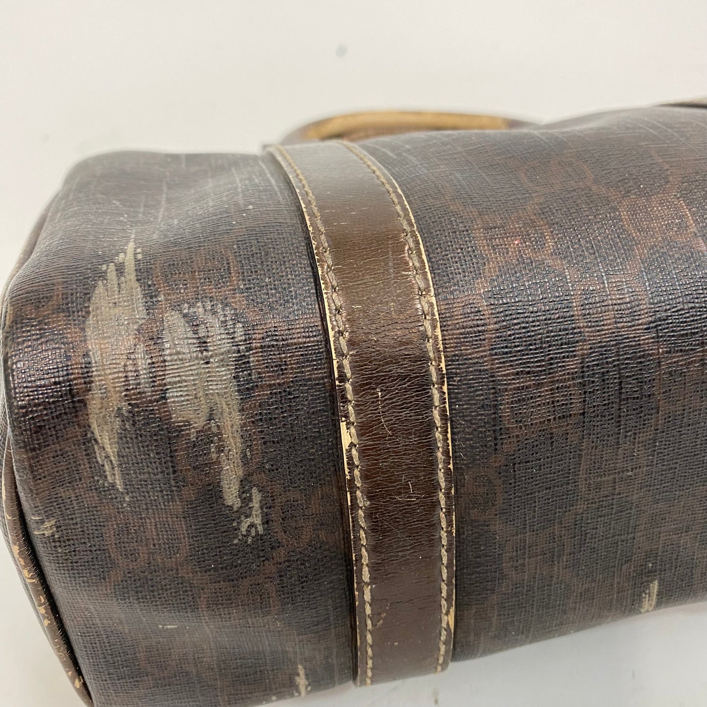 Vintage Gucci Bronze Metallic Mini Boston Bag