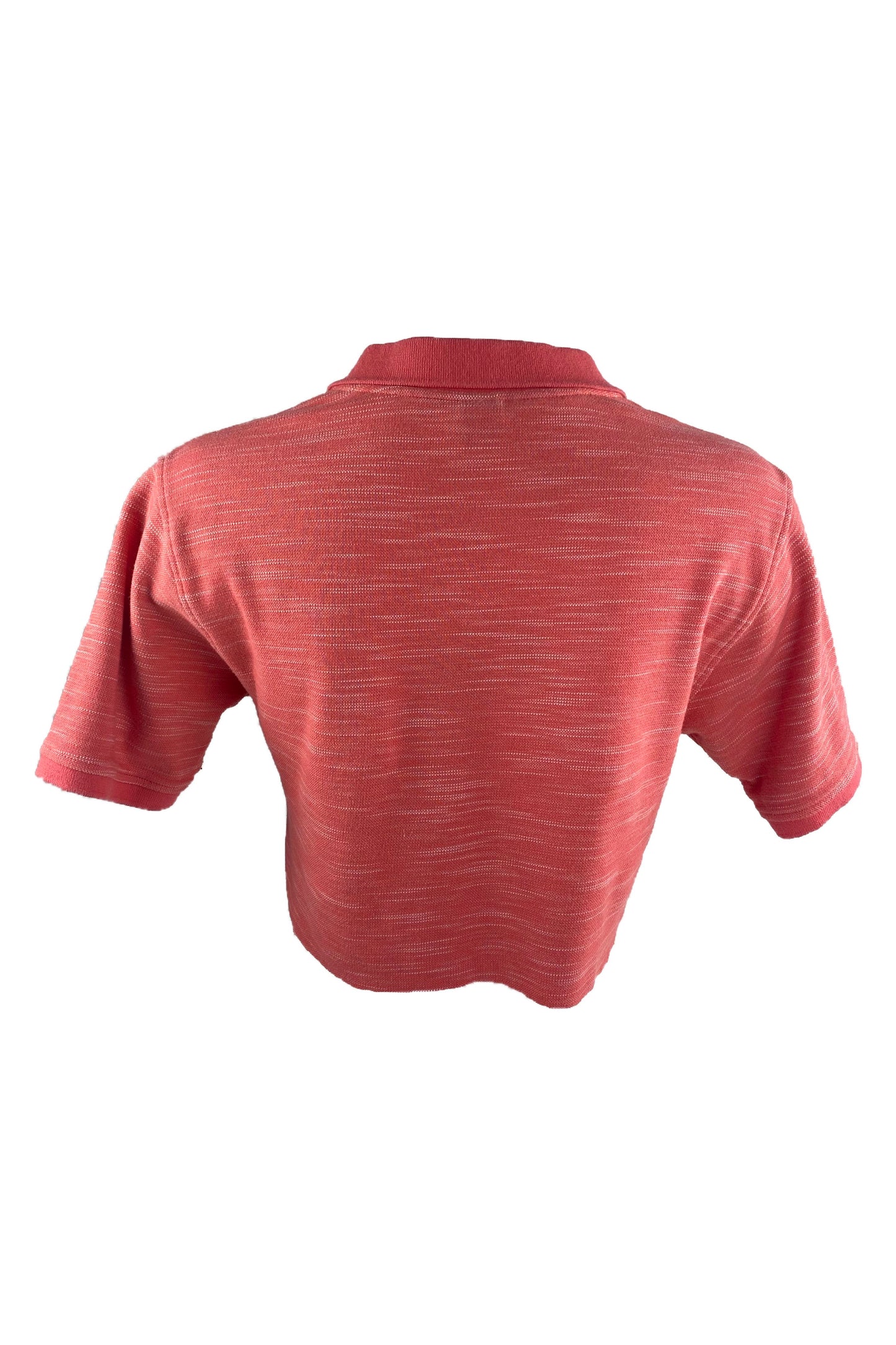 Reworked Vintage Nautica Peach Cropped Polo