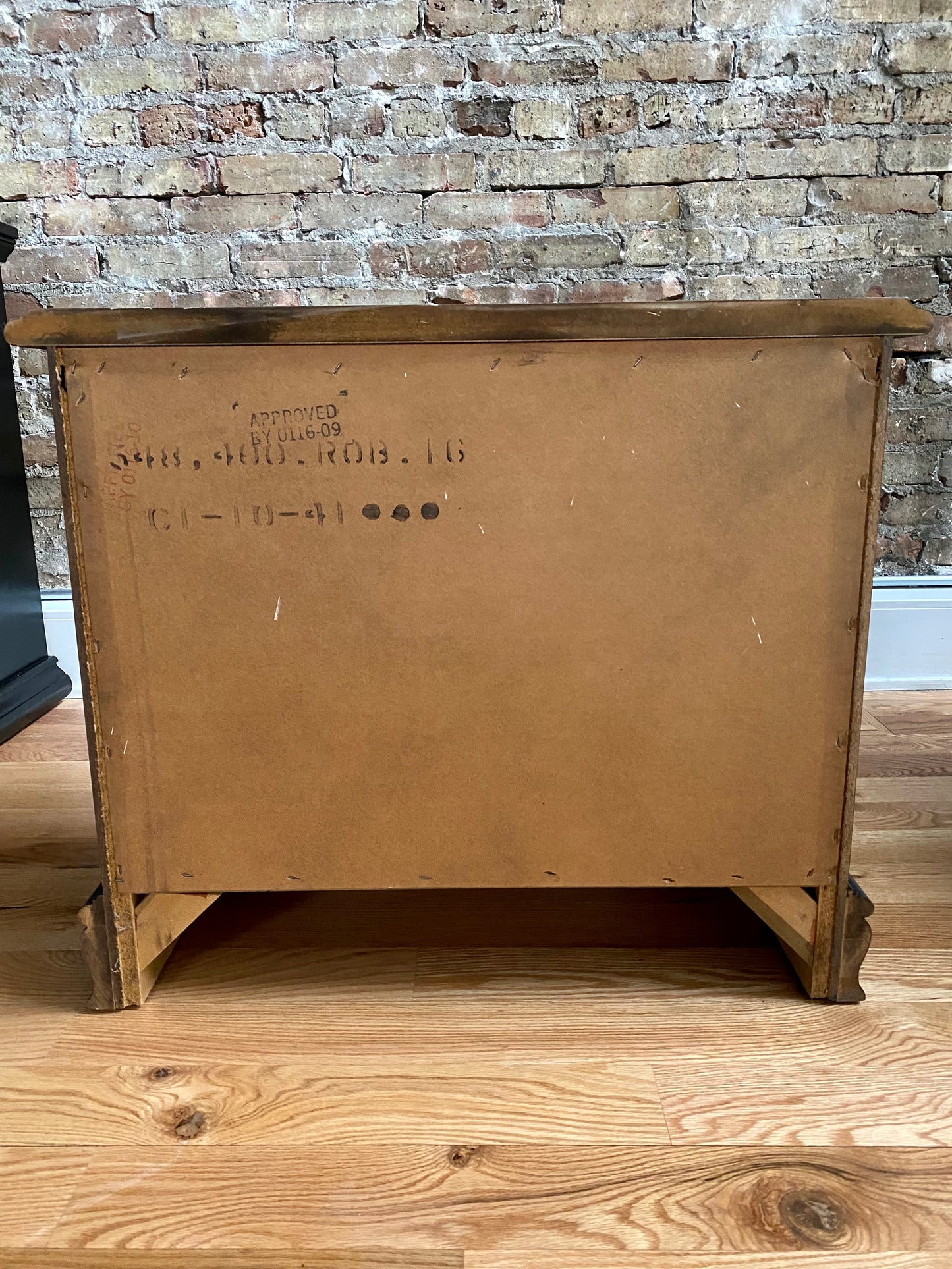 Refinished Vintage Black Nightstand