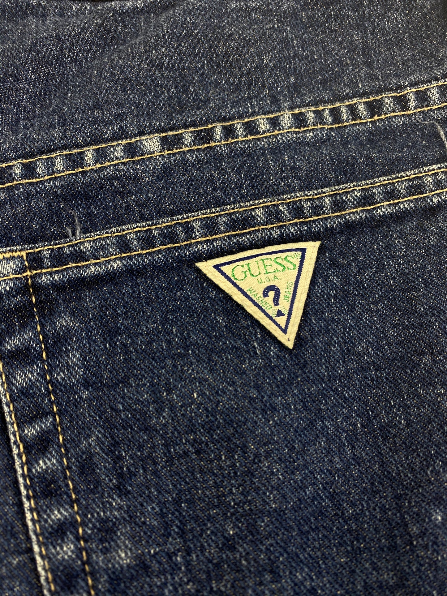 Vintage Guess Double Button Fly Jean Shorts