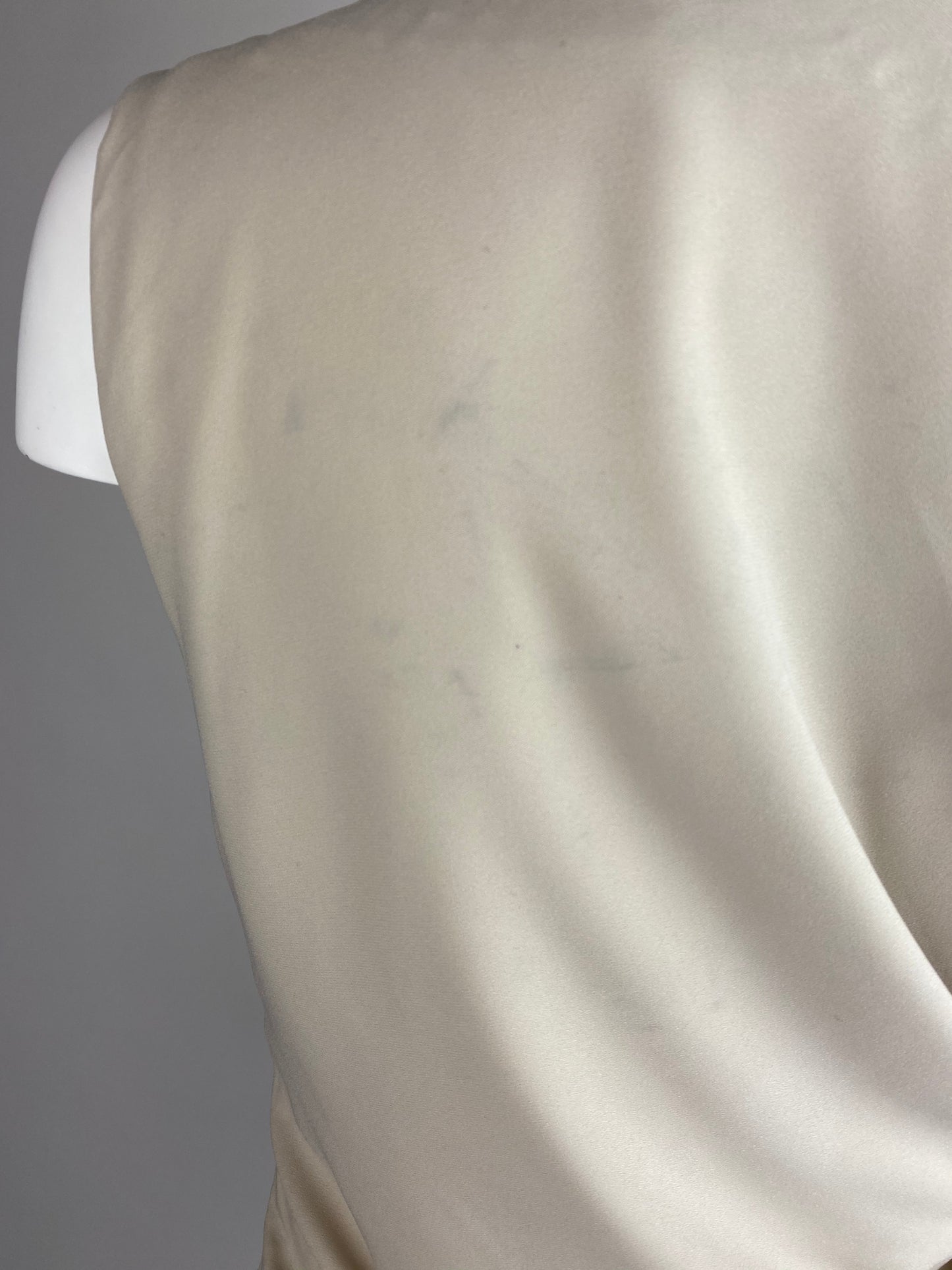 Taupe Asymmetrical Cocktail Dress