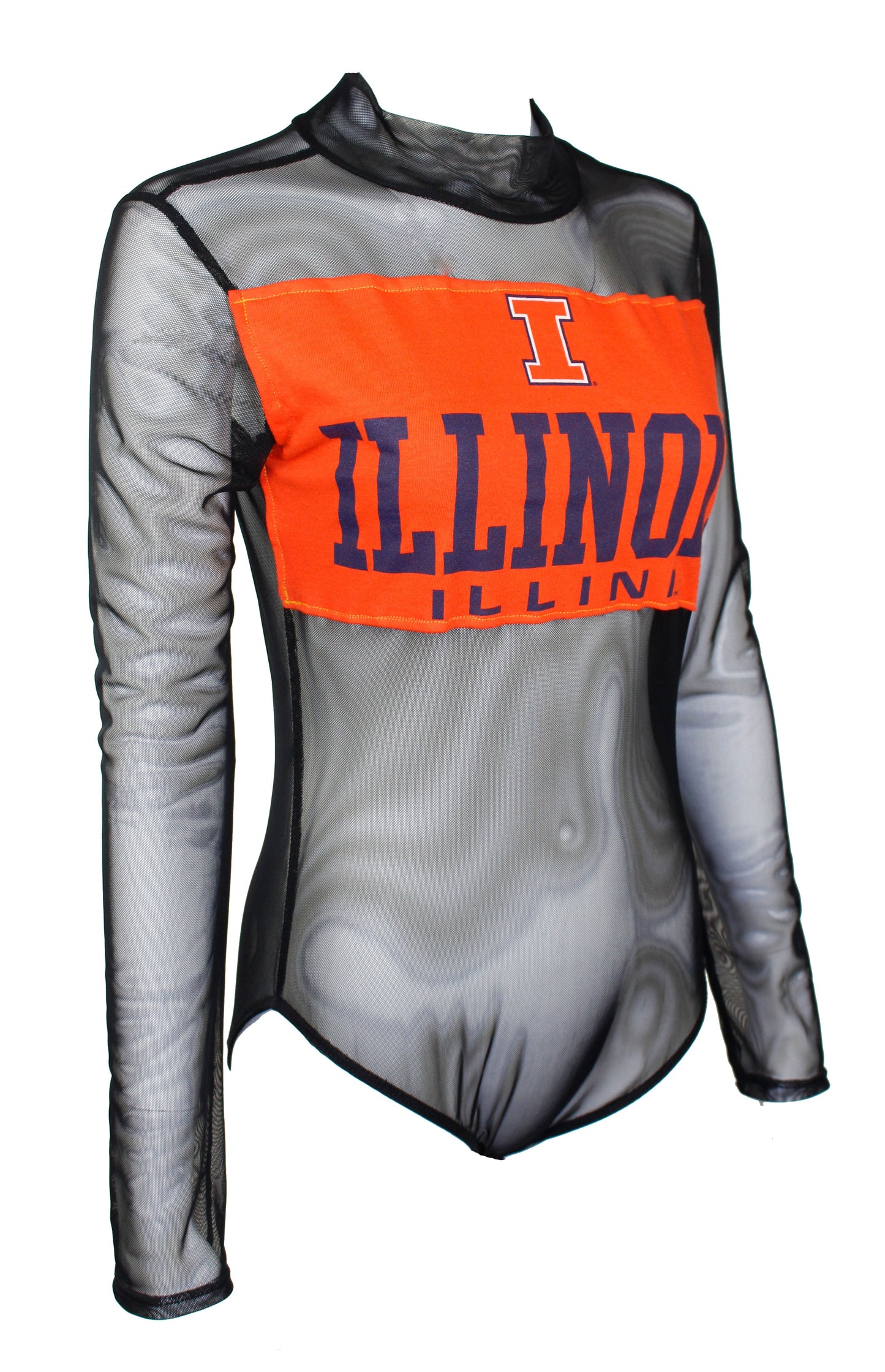 Reworked Vintage Fighting Illini Bodysuit