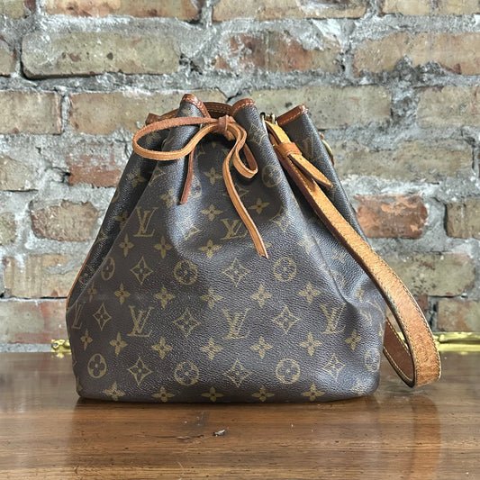 Vintage Louis Vuitton 1990's Petit Noe Monogram Bucket Bag
