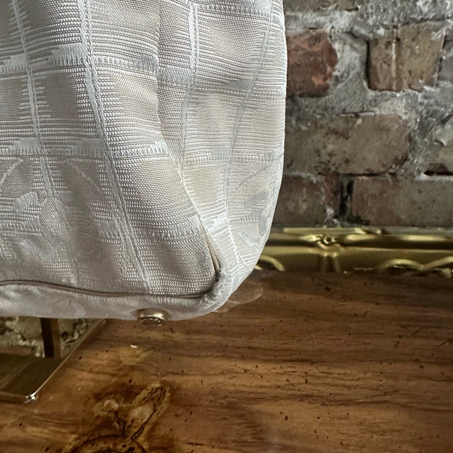 Vintage Chanel Travel Line Beige Canvas Tote Bag