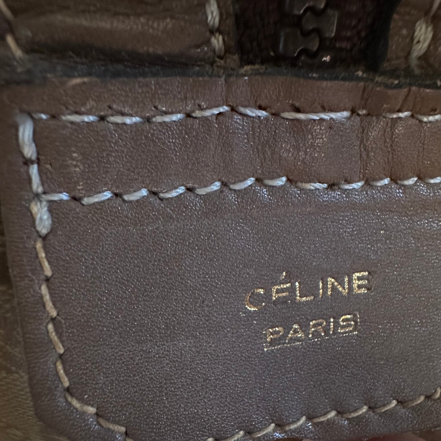 Vintage Celine Horse Carriage Monogram Coated Canvas Mini Boston Bag