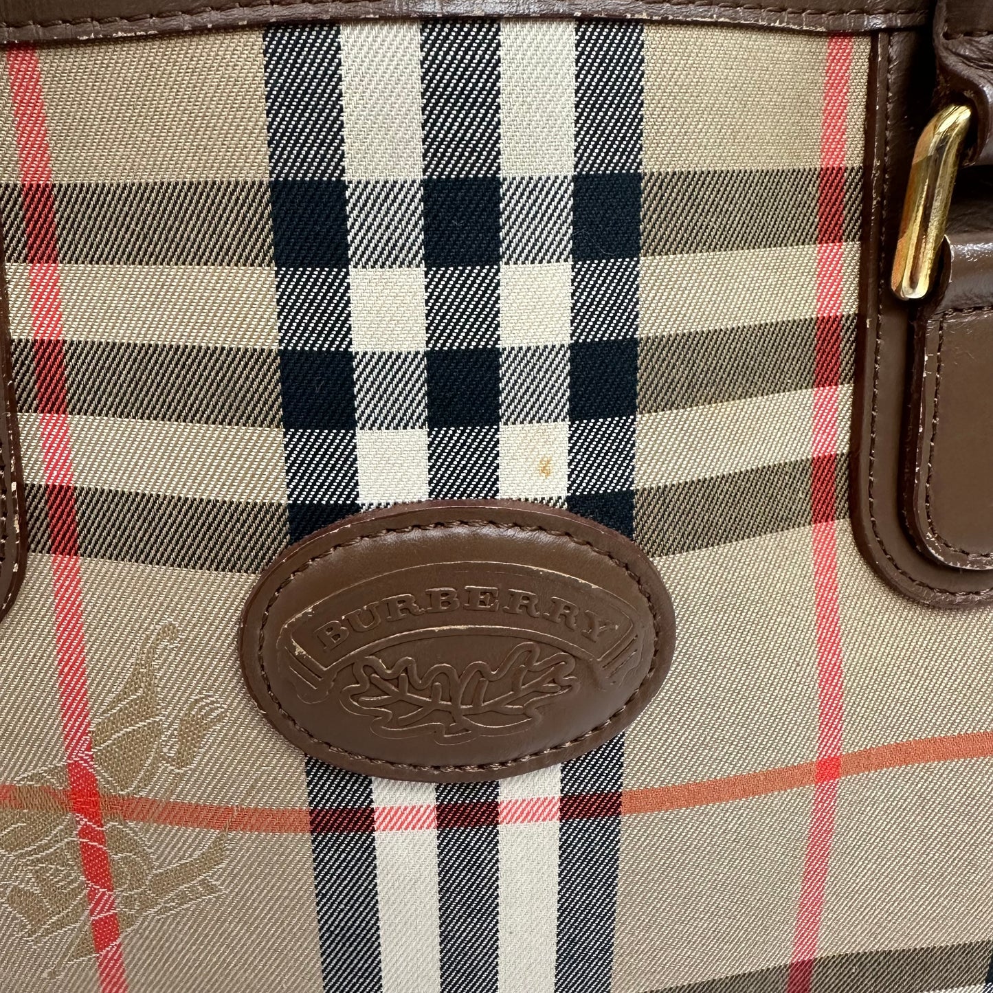 Vintage 1990’s Burberry Haymarket Nova Check Tote